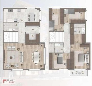 4+1 Villa İkiz Büyük Bahçeli Peşinatsız 15 Ay Vadeli