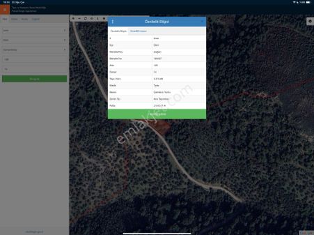 Merkez'den İzmir Dikili Çağlan Mah. Kadastro Yola Cepheli
