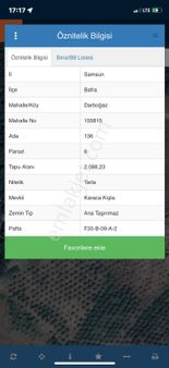 Emre Köse'den Bafra'da Satılık Yatırımlık Tarla