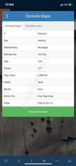 Emre Köse'den Samsun Asarcık'da İmar Sınırında Satılık Tarla