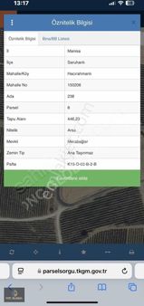 Manisa Saruhanlı Hacırahmanlı Mah. Satılık 446m² Arsa