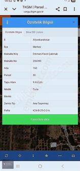 İnvestadan Afyon/ Erkmende Oteller Bölgesine Yakın Satılık Tarla