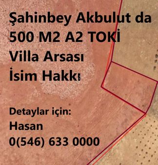 Akbulut Da 500 M2 A2 Toki Villa Arsası İsim Hakkı