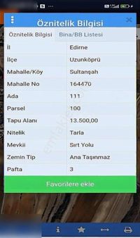 Edirne Uzunköprü Sultanşah Satılık Yatırımlık Arsa