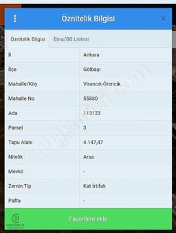 Gölbaşı Eymir Mahallesinde Satılık Konut