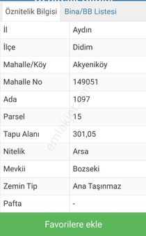 Bozseki'de Satılık Konut İmarlı Arsa