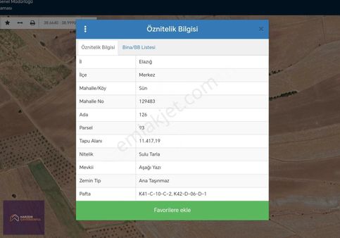 [hg] Sün Köyünde 11.417 M2 Satılık Tarla!!!
