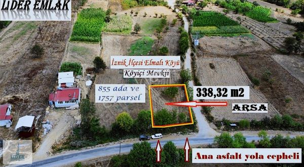 Bursa İznik Elmalıda 338m2 Konut İmarlı Doğa Manzaralı Arsa