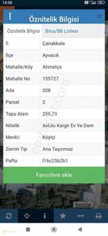 Assos'un İncisi Ahmetçe Köyünde Satılık Taş Ev