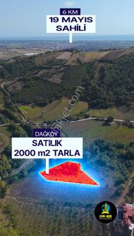 Evim-nur'dan 19 Mayıs Dağköy Mh 2000m2 Mükemmel Konumda Yatırımlık Fırsat Tarla