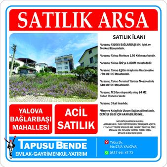 Satılık Arsa Bağlarbaşı Mah Deniz Manzaralı 3 Kat İmarlı