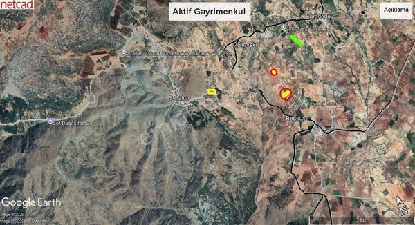 Aktif'den Satılık Asfalt Üzeri Bağ Evlik Arazi....