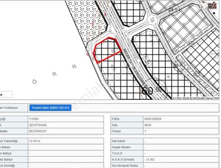 Bedirkent Mah K.şehir Bulvar Üzeri Acil Satılık Ticari Arsa