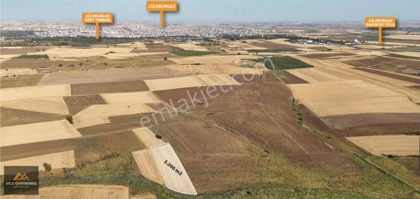 Lüleburgaz Dibinde Yatırım İçin Uygun 3.200 M2 Arazi