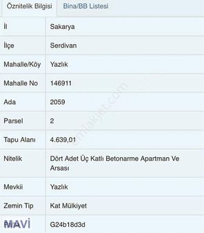 Remax Şaban Karakaş Tan Asansörlü 2+1 Satılık Daire