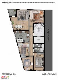 Akşamsettin 4+1 Ara Kat Yarısı Peşin Taksit İmkanı