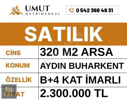 Buharkent 4 Kat İmarlı Arsa Acil Çok Uygun Fiyata Satılık