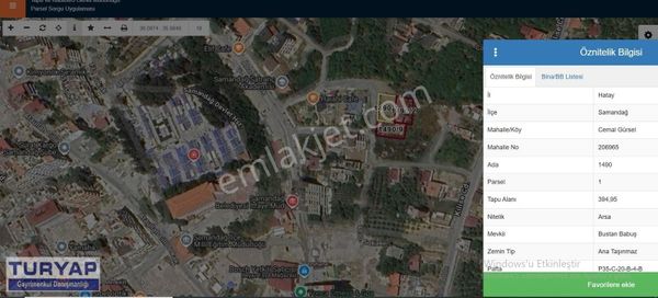 Samandağ İtfaiye Karşısı Cemal Gürsel'de Satılık Parseller