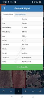 Manisa Demirci De Gümele Satılık Tarla