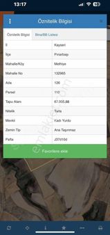 Kayseri Pınarbaşı Methiyede Tek Tapu Satılık Tarla