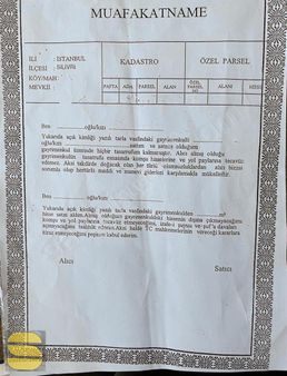 İistanbul Silivri Büyükkılıçlı Sahibinden Satılık Arsa 251m2