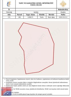 Tekirdağ|şarköy|hoşköy Mevkinde Satılık Fırsat Arazi/arsa