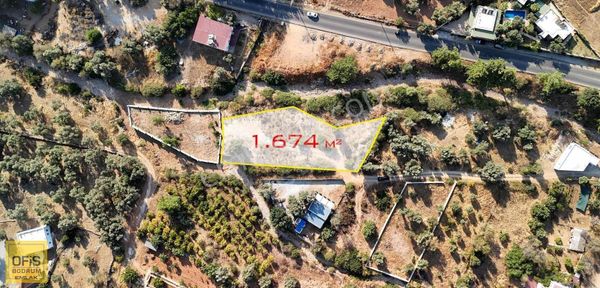 Ofis Bodrum | Bodrum Yalıçiftlik İmarlı 1.674 M² Arsa E:0.15
