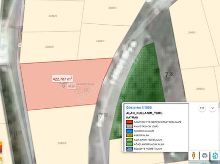 Eskidjiden Bağçeşme Tuana Evleri Karşısı 422 M2 Satılık Arsa