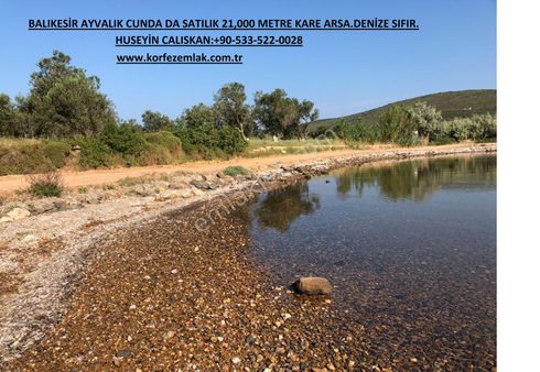 Ayvalık Cunda Da Satılık 21,000 Metre Kare Arsa.denize Sıfır
