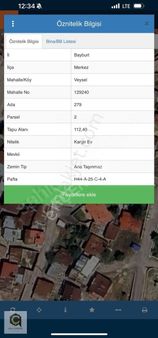 Veysel Mahallesinde İmarlı 112 M2 Satılık Arsa