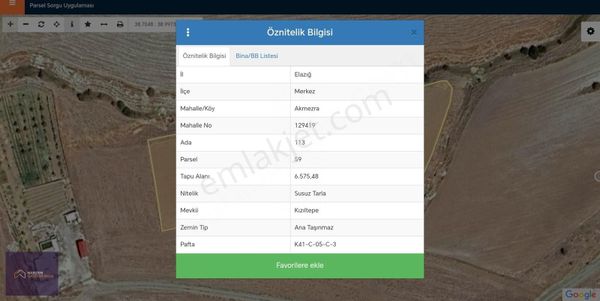 [hg] Akmezra Köyünde Yatırıma Ve Bahçe Yapımına Uygun Tarla