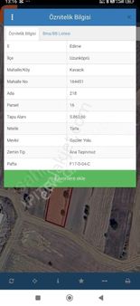 Edirne Uzunköprü Kavacık Köyünde Yatırıma Uygun Tarla