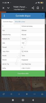 Tok Emlaktan Mürsel Mahallesinde Satılık Tarla