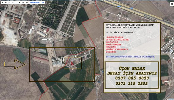 Afyon Üçok Emlaktan Devlet Parkı Yanı Satılık İmarlı Arsa