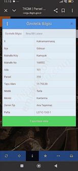 Tok Emlak'tan Kamışçık Mahallesinde Satılık Tarla