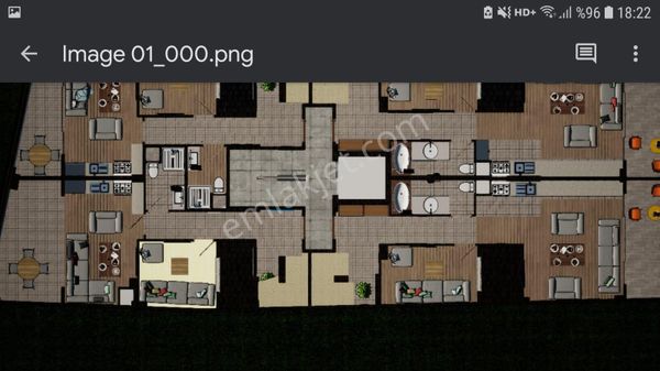 Afyon Merkezde Sıfır Ön Arka Cepheli 2 No Lu Daire Kasım Ayında Hemen Teslim.