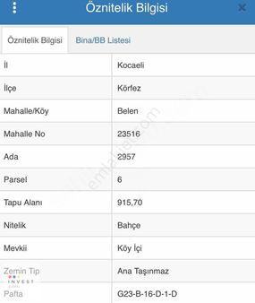 Invest Global'den İlimtepe Belen'de Satılık 915m² Arsa