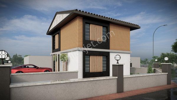 Yenifoça Donatkent'te Deniz Manzaralı Mustakil Havuzlu Satılık 4+2 Villa