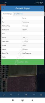 Bursa Karacabey Orhaniye Mahallesi Satılık 5.150 Mt2 Tarla