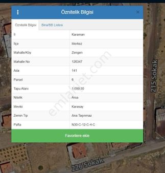 Zengen Köyü Satılık Arsa