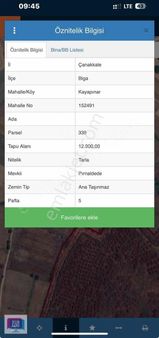 Çanakkale Biga Üniversite Bitişiğinde 12.900 M2 Satılık Arazi