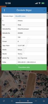 Ankara Kazanç'tan Satılık Kurulu Düzen Tüm Alt Yapılara Yakın Hisse Tapulu 4000 M2 Satılık Bahçe