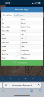 Konya Meram Sefaköy Yukarı 16.400 M² Satılık Tarla Bakarsan Bağ Bakmazsan Dağ Olur 😄