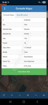 Kırklareli Vize Okçular Köyünde Tek Tapu Tarla