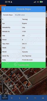 Ergene Ulaşta Çok Acil 334 M2 3 Kat %30 İmarlı Arsa