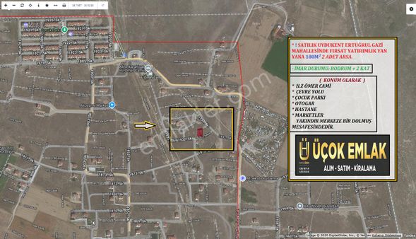 Afyon Üçok Emlaktan Ertuğrul Gazi Mah Yan Yana 180lik Fırsat Arsalar