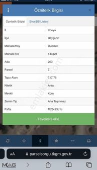 Yola Sıfır 4 Parsel Arsa Satılık