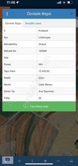 Ovacık Köyüne Çok Yakın 500m2 Arsa