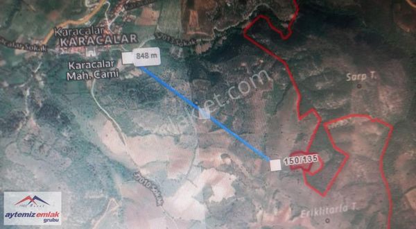 Sındırgı Karacalarda Yatırımlık 8000m2 Kelepir Tarla