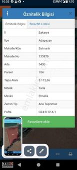 Daire Takaslı Tarla